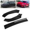 3 Sections Front Bumper Splitter Lip Spoiler Replacement for MK7 MK7.5 GTD R 20132020