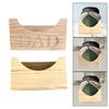 Wooden Dad Hat Holder Box Decor Fathers Day Gifts for Boyfriend Birthday Log