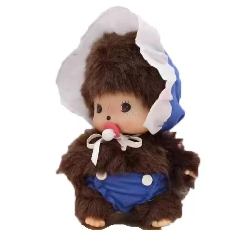 Children's DIY Monkey Cute 15cm Kawaii Plush Doll Soft Super School Bag Pendant Keychain Stuffed Animal Movie Doll Birthday Gift