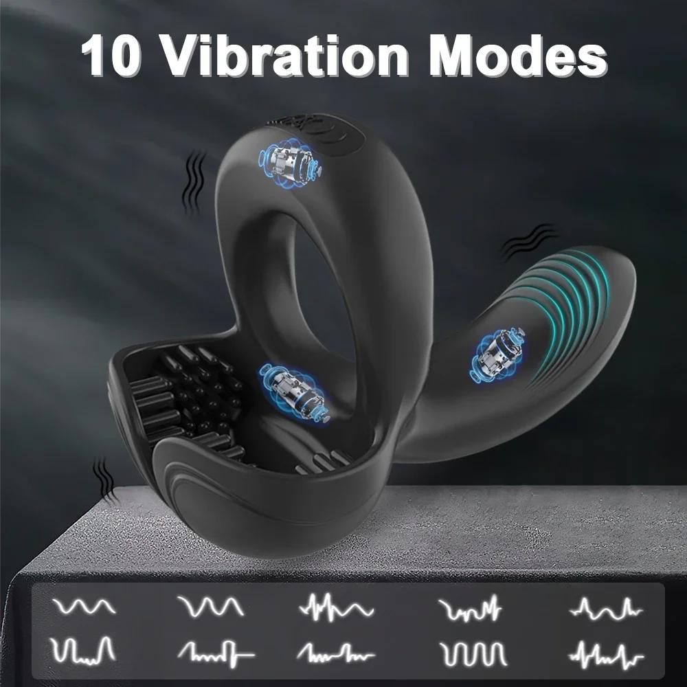 Locking Ring, Fun Cover, Wireless Remote Control, Invisible Wear, Vibration Charging, Exercise Stimulation, Massage, Stable18+