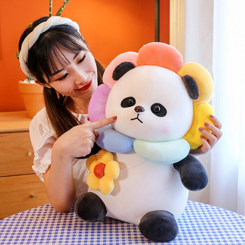 Panda Doll Plush Toy Simulated Bamboo Panda Doll Children's Pillow Rag Doll Birthday Gift