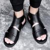 Fashion Trendy Breathable  Men's Sandals Classic Black Versatile British Style Outdoor Party Leisure Activity Men's Walking Shoes 38-44