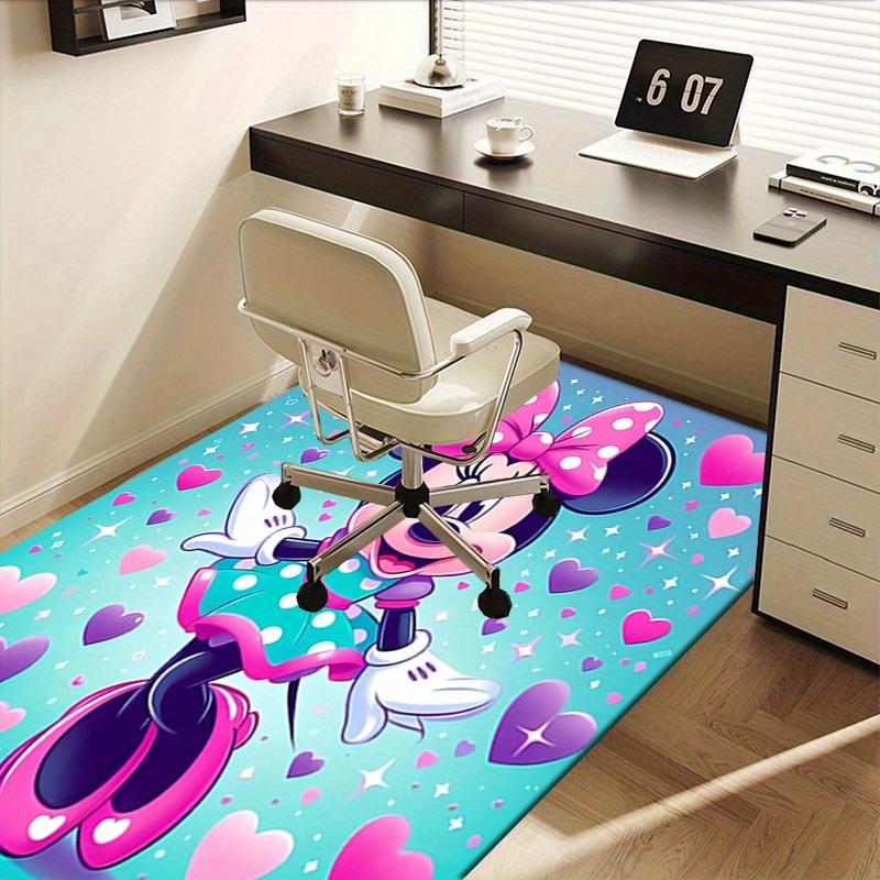 3D Printed Minnie Mouse,Polka dots,Hearts Anti-Slip Rug - Machine Washable Office Rug for Living Room, Bedroom, Office - Multiple Sizes