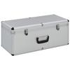 VidaXL Boîtes de rangement 2 pcs Argenté Aluminium