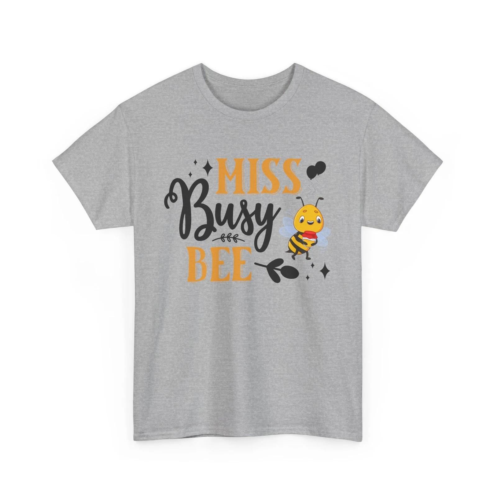 Bee T-Shirt | Save the Bees Shirt | Funny Honeybee Tee | Miss Busy Bee Shirt L