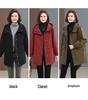Women's Fashionable Fleece-Lined Parka: Thickened Cotton Jacket - 2024 Winter Outerwear, Loose Fit, Casual Style for Moms.