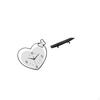 Heart Shape Wall Clock Acrylic Creative Design Quiet Movement Art Wood Storage Tray Serving