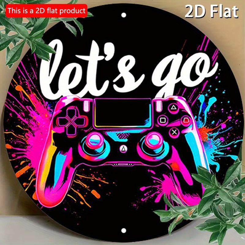 Płaski znak drewniany 2D o wymiarach 20*20 cm, okrągły, z żywym wiejskim wzorem związanym z grą, do dekoracji domów, garaży, restauracji lub kawiarni.