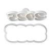 Simple New Year Cookie Cutters Pressable Biscuits Mold Plastic Cookie Stamps Baking Decorating Tool Easy to Clean