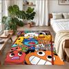 Rutschfeste Kristall-Samt-Fußmatte, Teppich im Amazing World of Gumball Design für Innenbereiche, Wohnzimmer, Schlafzimmer, Heimdekoration