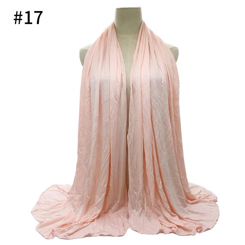 Ramadan Oversized Modal Cotton Jersey Hijabs Women Long Muslim Shawl Scarf Plain Soft Turban Head Wraps Abaya Islamic 180*85Cm