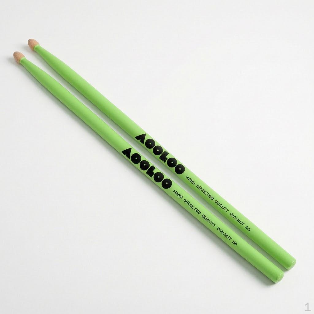 5A/7A Hickory Drumsticks for Beginners, Jazz, and Snare Drums