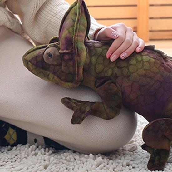 Meticulous Workmanship Decorative Exquisite Simulated Chameleon Stuffed Plush Doll