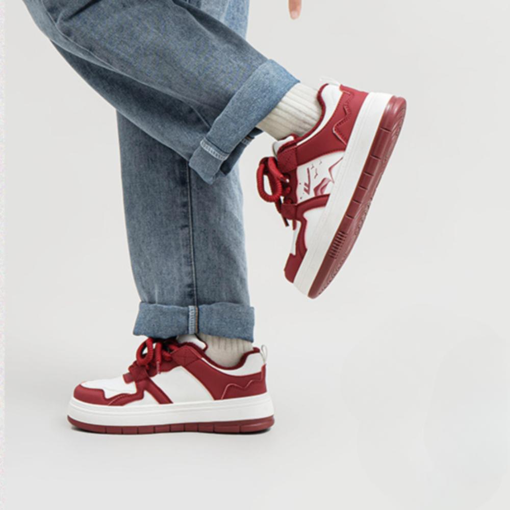 Warrior Белые туфли женские повседневные универсальные туфли на толстой подошве флисовые — фото 9