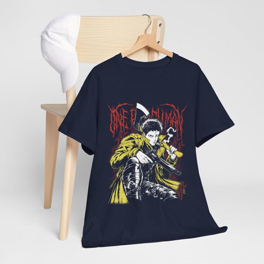 Garou Tshirt One Punch Shonen King Horror Anime Unisexga Gift Black Shirt All Size S