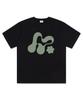 Deomopeuhauseu Morf Big Symbol Oversized Short Sleeve T-Shirt Navy