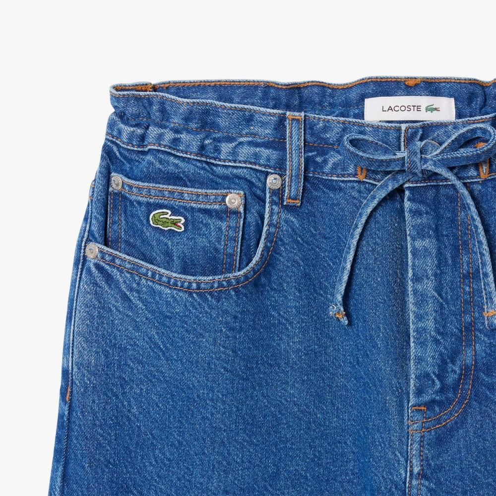 Lacoste Women's Wide Denim Pants HF2448-55N36L