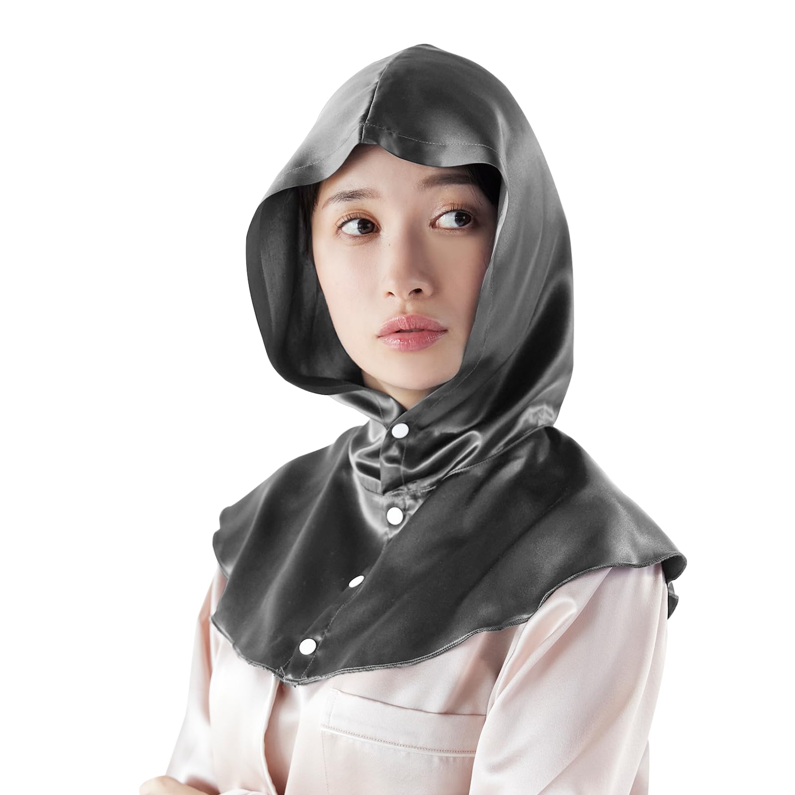 

Silk Night Hat Night Stays on Until Leaves No Easy to Put Hair Prevents Split Reduces Friction [Utukky] Cap, Design, 100% Silk, Hoodie, Morning,