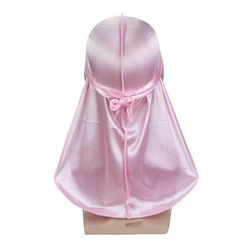 Silk Pirate Hat: Hip Hop Long-Tail Elastic Head Wrap for Men