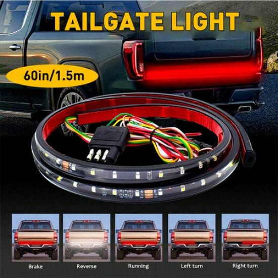 60" LED STRIP TAILGATE LIGHT BAR REVERSE SIGNAL BRAKE Fit CHEVY FitD DODGE TRUCK