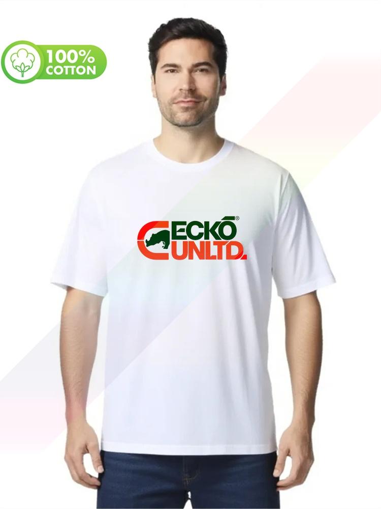 100 cotton round neck heavy weight Unisexs Tshirt EckoUnltd custom Printed Good Quality Plus Size S3XL Tops Tees