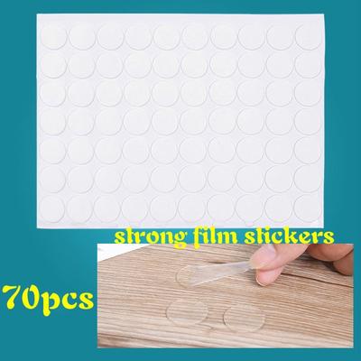 Transparente doppelseitige Klebepunkte Acryl Kreisförmig Nahtlos zum Aufkleben Dekor 1 Satz/70 Stück