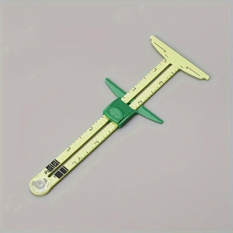 Heavy-Duty Sewing Sliding Ruler, Multi-Function Sewing Gauge Tools, for Tailoring Quilting Crafting Compatible with Seam Guides