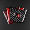 Carbon Fiber For BMW M6 E63 E64 2004-2010 Car Steering Wheel Trim Button Panel Frame Decoration Sticker Set Interior Accessories.