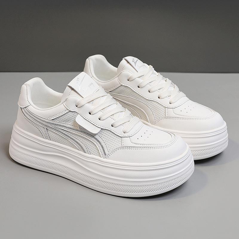 37617 Thick-soled Heightening Mesh Shoes Women's Breathable Mesh 2026 New Summer Versatile Sports