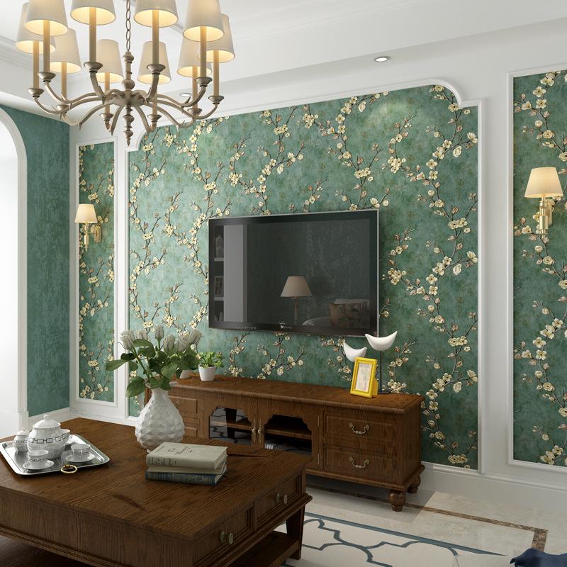 Retro American Country 3D Pastoral Wallpaper for Bedroom & Living Room TV Background
