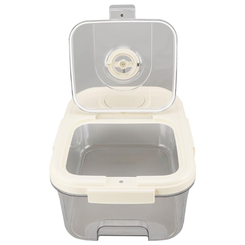 Rice Container Kitchen Dry Food Rice Storage Box Multipurpose Airtight Rice Bucket with Cup for Cereal Flour