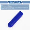 X AUTOHAUX Silicone Cap Silicone Plug Plumbing Processing Mecla Cap Plumbing End Cap Blue