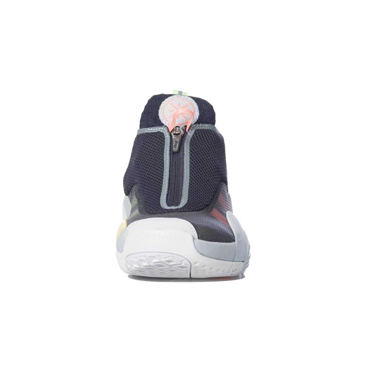 Li Ning All City 8 V2 Youth Version Comfortable Non-Slip Supportive Lightweight Mid-Top Basketball Shoes Kids Basketball Shoes Black Purple ABAQ043-4