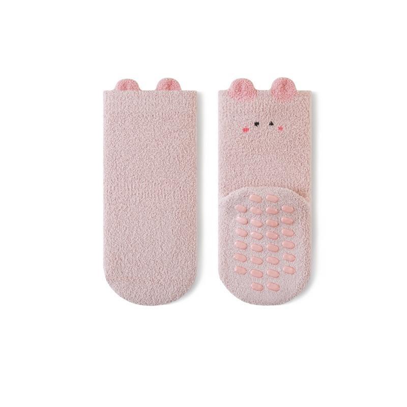 Baby Toddler Boy Girl Socks Warm Children's Floor Home Socks Anti Slip Casual Cute Kids Socks For Girls Boys 0-5Years Autumn Winter