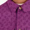 LOUIS VUITTON Denim Jacket Men's Purple 1A5P3