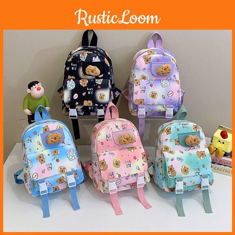 Backpack Whimsical Capybara For Boys And Girls In Cute Design Ideal For Preschool