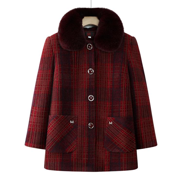 

Women s Clothing Plus Velvet Warm Clothes for Old Ladies and Grandma Autumn and Winter Clothing Mink Coat Plus Velvet Thick Jacket 5XL