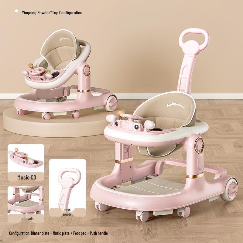 Lightweight, Anti-Rollover, Multifunctional Baby Walker for Safe Walking