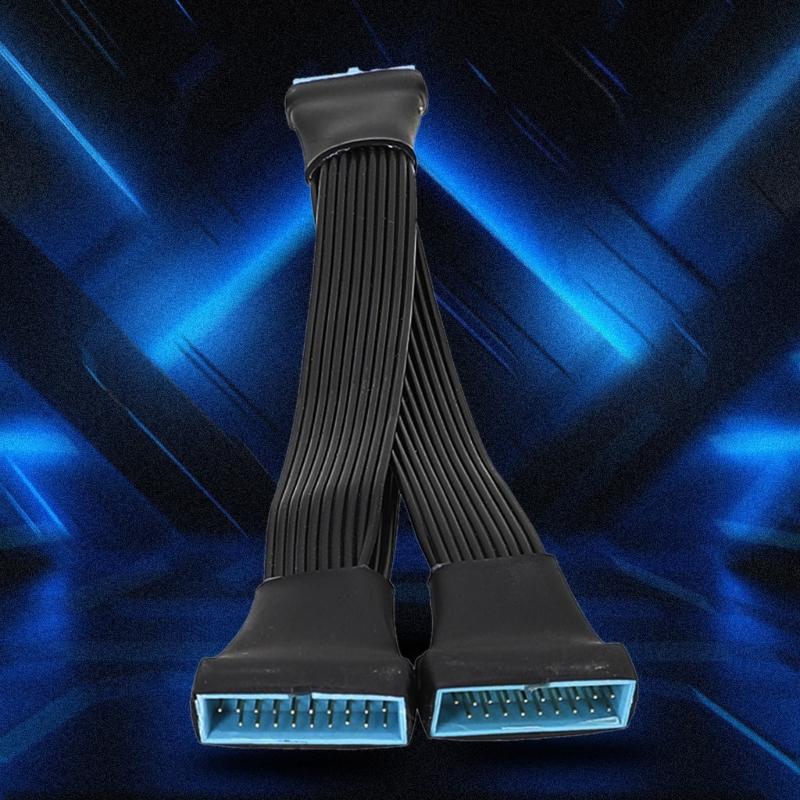 Mainboard Usb3.0 Male To Female Extension Splitter Cable USB3.0 19/20pin Computer Main Board Connector Diy Expansion