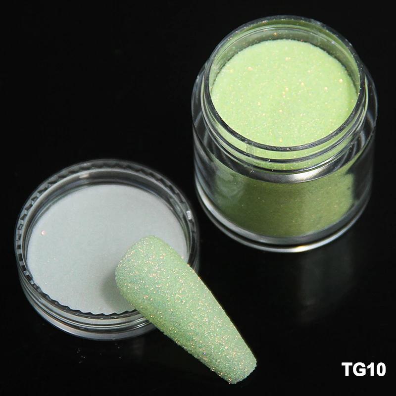 3,5g Paillettes Iridescentes Sucre pour Ongles Coloré Candy Coat Poudre Pigment Pour Manucure Effet Sucre Poussière Brillante Décorations Nail Art