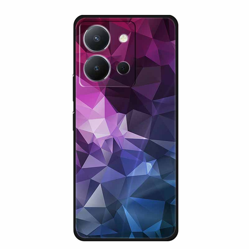 For Vivo Y36 4G Case Luxury TPU Soft Silicone Phone Cases Back Cover For VivoY36 4G Russian Version Shockproof Flowers New Funda