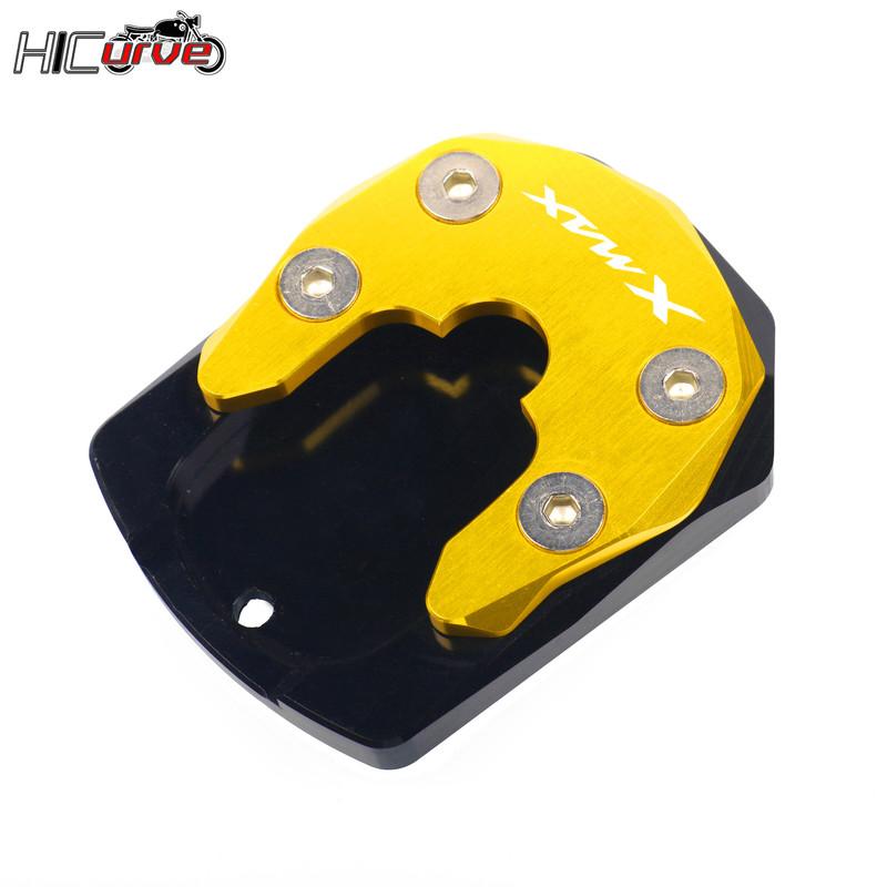 Motorcycle Kickstand Foot Side Stand Extension Pad Support Plate For YAMAHA XMAX 125 300 250 XMAX250 XMAX125 XMAX300 2017-2023