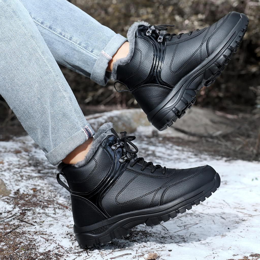 TUINANLE Unisex High-Top Hiking Shoes - Outdoor Cross-Border Design for Autumn and Winter Women Men Hiking Boots