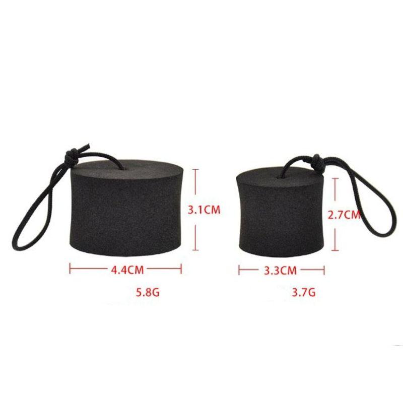 4pcs New EVA Kayak Marine Boat Scupper Stopper with Cord Rope Bungs 2 Sizes Drain Holes Plugs Black Kayak Accessory