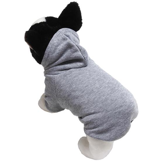 Dog Hoodie Pet Clothes Soft Fabric Easy On/Off Hooded Puppy Small Medium Dogs Cats Sweatshirt Pet Cold Weather Attire