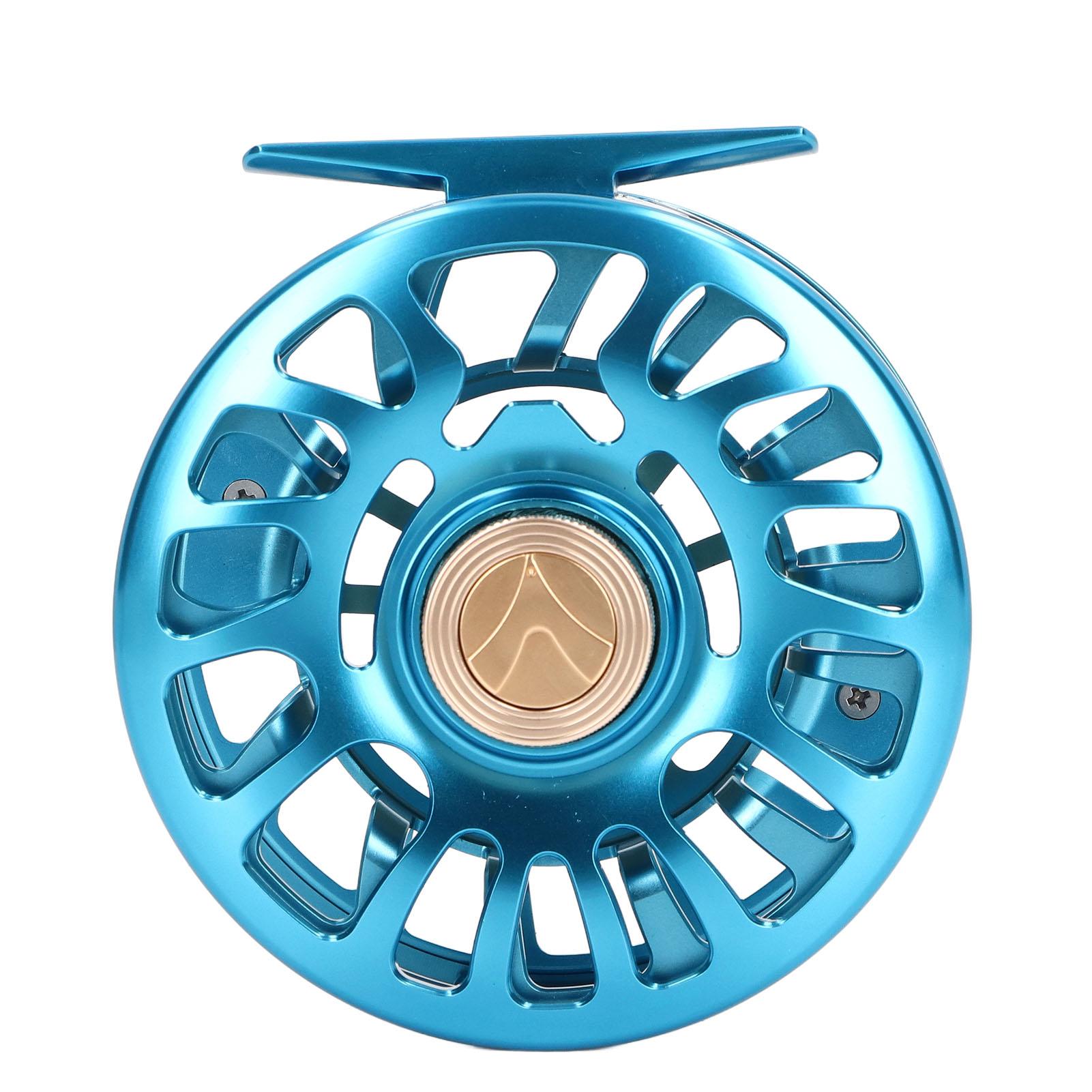 

Fly Fishing Reel Blue 5 7 Drag System Part 3ATM 90mm OD Aluminium Alloy for Fishing Enthusiast Gifts