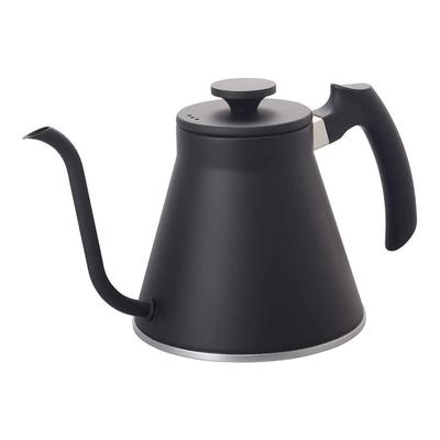 HARIO V60 Damlama Su Isıtıcısı Fit Gaz Uyumlu Pratik 800ml Mat Siyah Japonya'da Üretilmiştir Hediye Hediye Ateş/IH VKF-120-MB