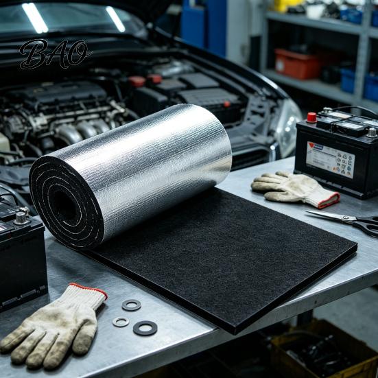 Universal Battery Thermal Wrap Car Insulation Kit, Blanket & Aluminum Foil Tape, Anti-Conductive Heat Cover for Hot Cold Weather Protection