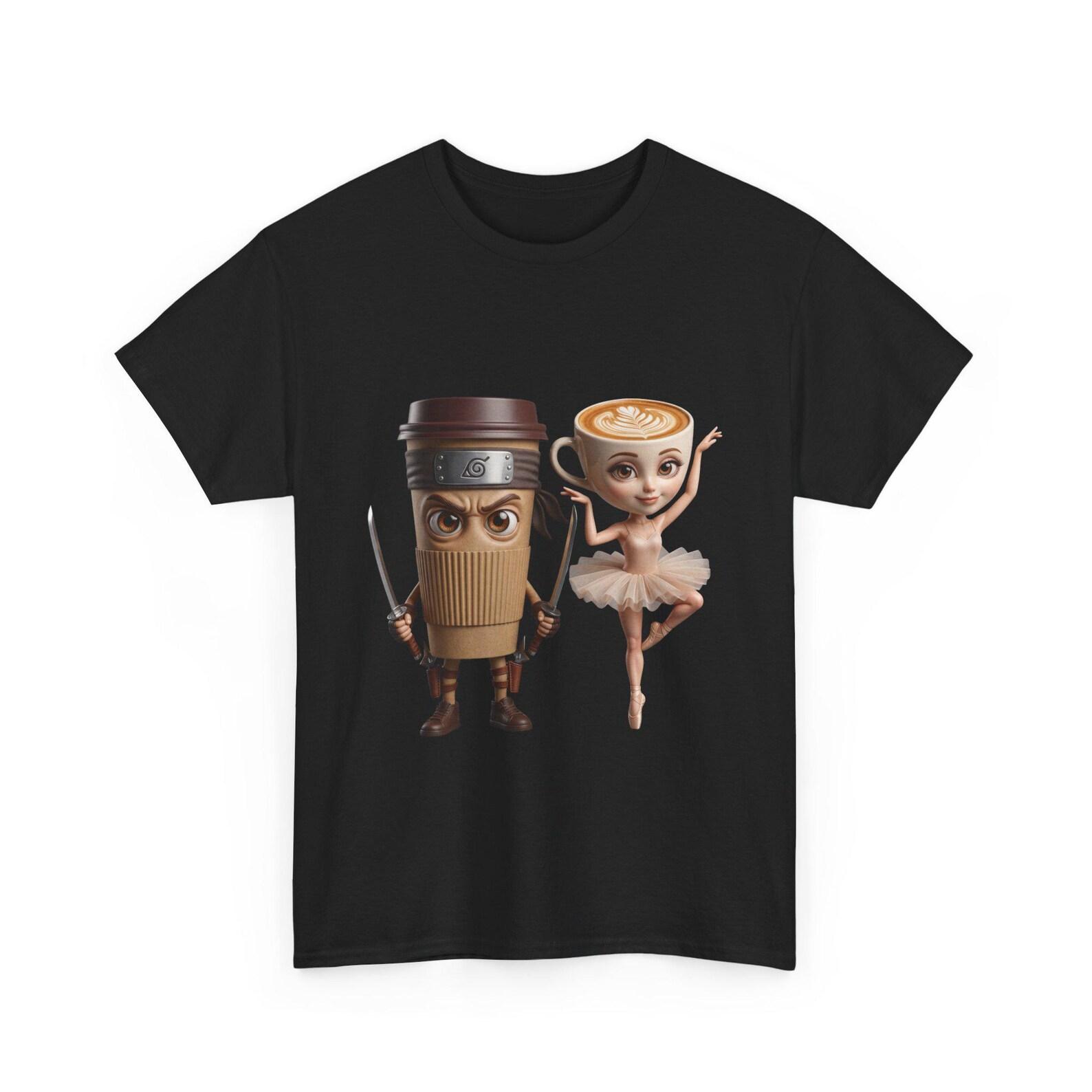 Italian Brainrot T-Shirt | Whimsical Beverage Characters Graphic Tee L