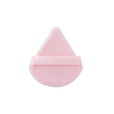 Imported Triangle Velour Powder Puff - Velvet Sponge Makeup Setting Cushion